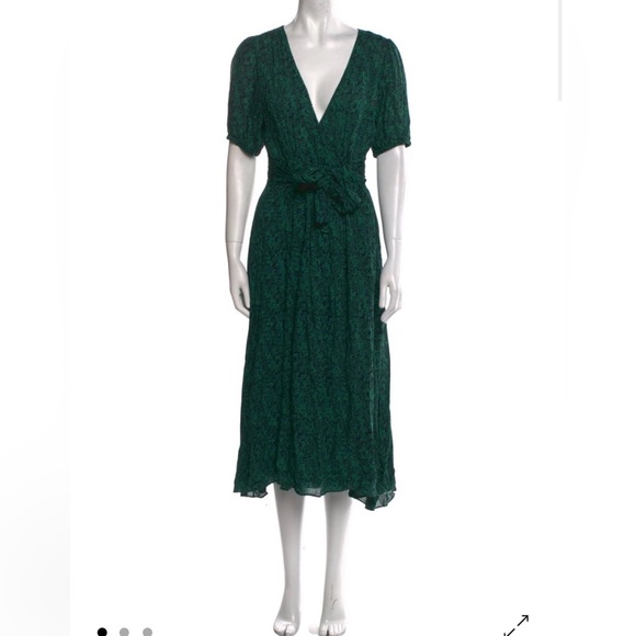 ba&sh Green Midi Dress - Picture 12 of 12